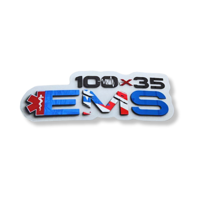Set de (3) Stickers 100x35EMS "Old School"